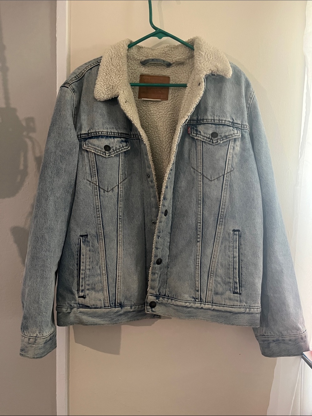 Levi's Light Blue Sherpa-Lined Denim Jacket